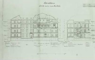 Dresden, Ständehaus, Schnitte, Feder, Tusche, um 1910