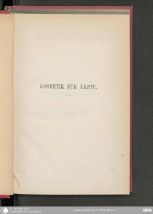 Kosmetik für Arzte