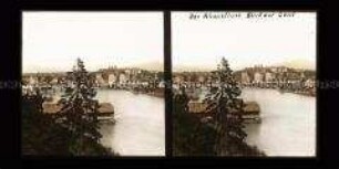 Blick über die Rhone auf Genf