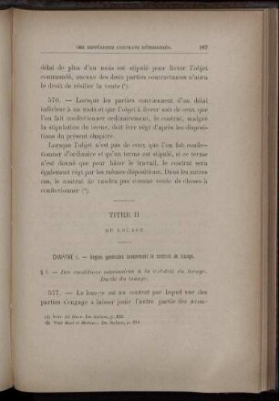 Titre II. Du louage