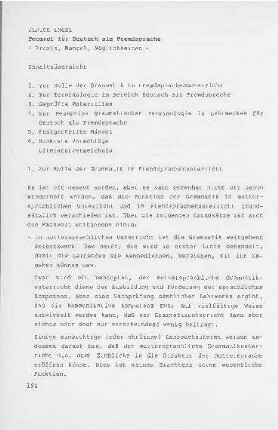 Termini für Deutsch als Fremdsprache : Praxis, Mängel, Möglichkeiten