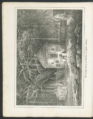Tafel: Der heilige Baum der Hindus zu Gyak, Bahar.
