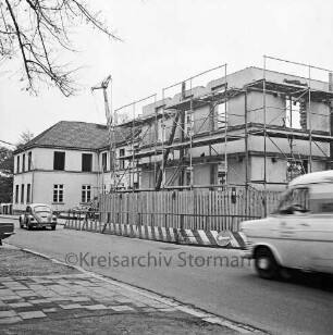 Gebäude der alten Stadtschule: Königstraße: Umbaumaßnahmen: Außenansicht der Nordfassade