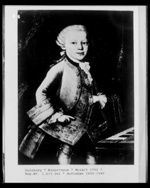 Porträt von Mozart als Kind