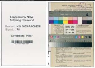 Entnazifizierung Peter Savelsberg , geb. 03.11.1900 (Steiger)