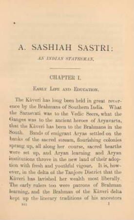 Chapter I. Early life and education