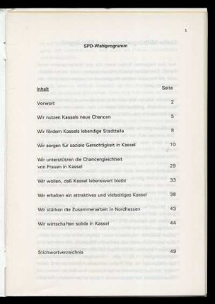 SPD-Wahlprogramm (Inhalt)