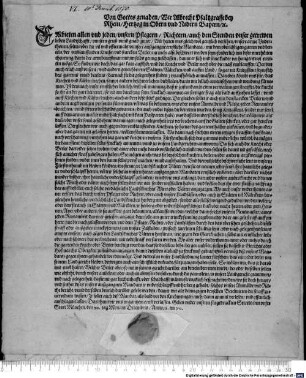 Von Gottes genaden Wir Albrecht Pfaltzgraffe bey Rhein, Hertzog in Obern und Nidern Bayern [et]c. (E)mbieten allen ... unnsern gruß ... Ist ... unser ... bevelch, ... daß ir ... in ewrn verwaltungen ... die knecht so ihr an der gart betrettet, ... fenklich annemet ...