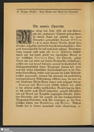 Die neuere Operette