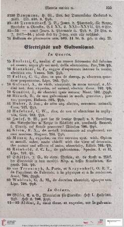 Elektrizität und Galvanismus (Nr. 3775 - 3896)
