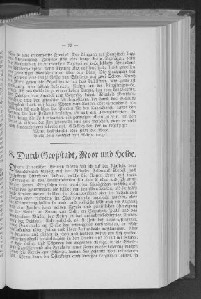 8. Durch Großstadt, Moor und Heide.