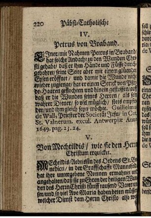 V. Von Mechtildis/ wie sie den Herrn Christum erquicket