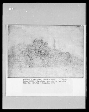 Ansicht von Marburg