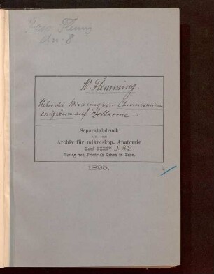 Ueber die Wirkung von Chromosmiumessigsäure auf Zellkerne