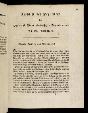 1-7, Zuschrift der Deputirten des ...
