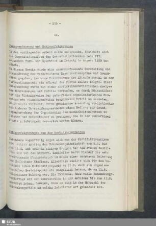 IV. Zusammenfassung und Schlussfolgerungen
