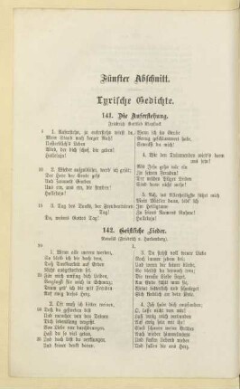 Fünfter Abschnitt. Lyrische Gedichte