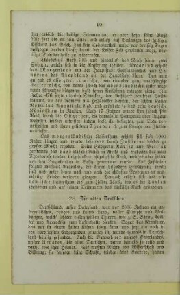 28. Die alten Deutschen