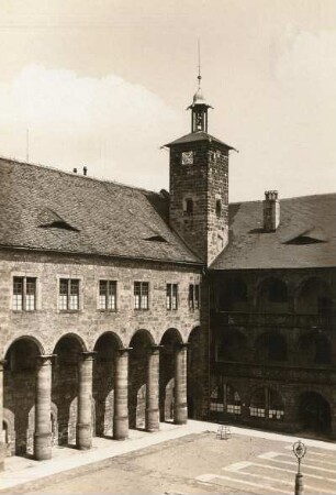 Plassenburg, Schöner Hof : Schöner Hof, NO-Ecke