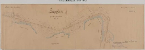 Streckenband Blatt 13, Gemarkung Ruppichteroth, km 15,0 - 16,1 mit Bahnhof Felderhoferbrücke, Gleisanschluss der Brölthaler Bezugs- und Absatzgenossenschaft