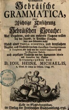 Erleichterte Hebräische Grammatica