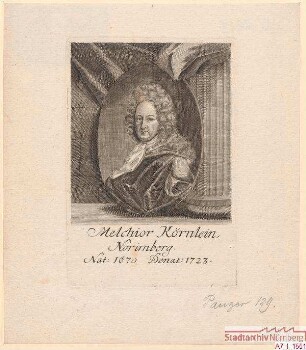 Melchior Körnlein, Nürnberger; geb. 1670; gest. 1723