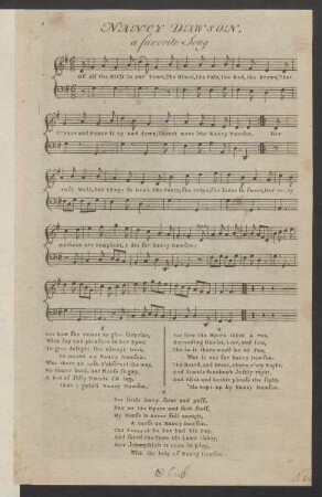 Nancy Dawson : a favorite song