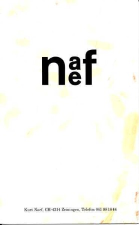 Spielzeug-Produktprospekt zu Holz-Marionetten des Unternehmens Kurt Naef Spielzeug