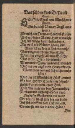 Das schöne Lied D. Pauli Eberi.