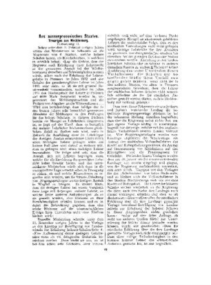 Aus ausserpreussischen Staaten : Trauriges aus Mecklenburg ; (Fortsetzung II)