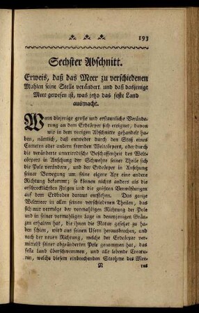 Sechster Abschnitt.