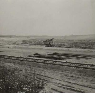 Braunkohle, Espenhain, Abraum-Arbeitsebene