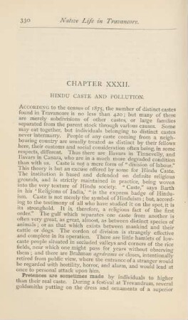 Chapter XXXII. Hindu caste and pollution