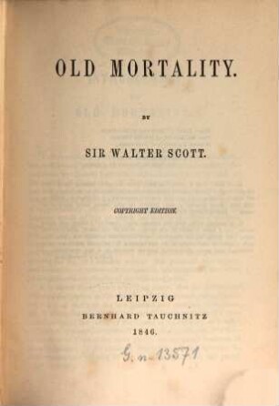 Old mortality