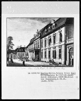 Palais des Prinzen Karl, Wilhelmsplatz 9 in Berlin-Mitte