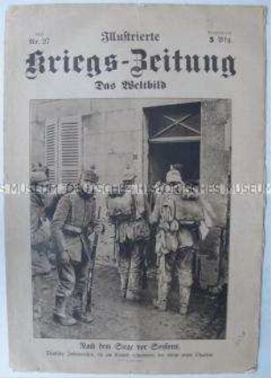 "Illustrierte Kriegs-Zeitung" mit Bildern von verschiedenen Kriegsschauplätzen