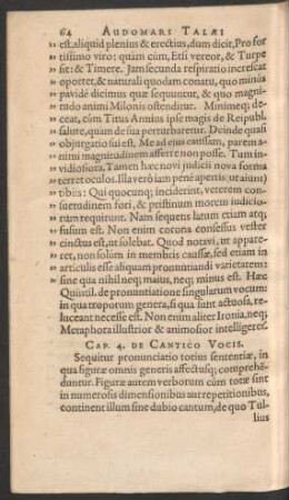 Cap. 4. De Cantico Vocis.