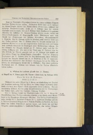 a) Angriff der 8. Armee gegen die Narew--Bobr=Linie im Februar 1915.