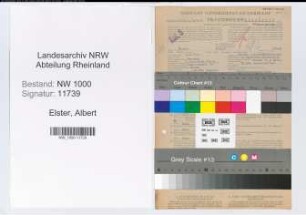 Entnazifizierung Albert Elster, geb. 09.02.1915 (Kaufm.Angest.)