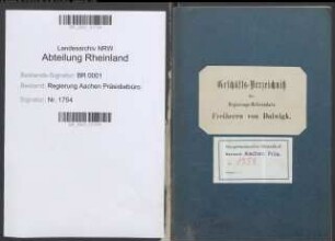 von Dalwigk-Lichtenfeld, Adolf Maximilian Freiherr, geb. 03.07.1860, Reg. Präs. Bd. 6