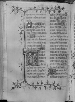 Bréviaire (été) / Bréviaire de Laon (été) / Breviarium. Pars aestivalis / Heures / Stundenbuch — Initial T mit Ecclesia und Synagoga, Folio fol. 274 v