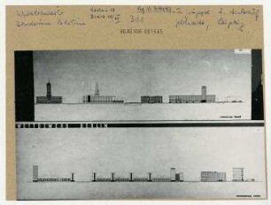 Städtebaulicher Ideenwettbewerb zum Stadtzentrum der Hauptstadt der DDR, Berlin. Berlin, Mitte, Stadtzentrum, Rathausstraße (vor 1951 Königstraße)/Memhardtstraße