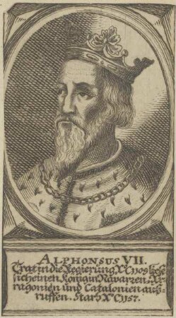 Bildnis des Alphonsus VII.