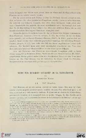28: Notes sur quelques localités de la Basse-Égypte