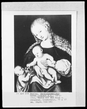 Maria mit dem Kind und dem kleinen Johannes