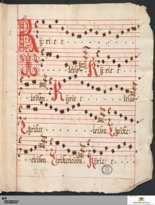 Acht Ordinaria Missae in Choralnotation und Introitus