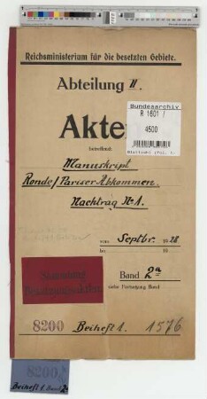 Ronde. Pariser Abkommen: Bd. 3