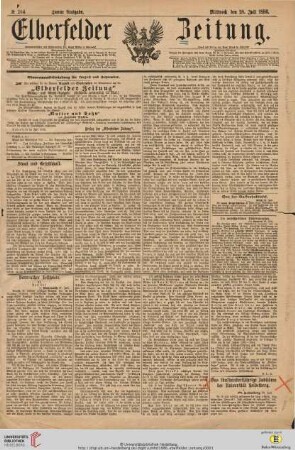 Das 500jährige Jubiläum der Heidelberger Universität im Spiegel der Presse: Eberfelder Zeitung