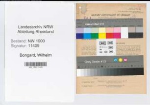 Entnazifizierung Wilhelm Bongard, geb. 24.09.1886 (Oberpostsekretaer)