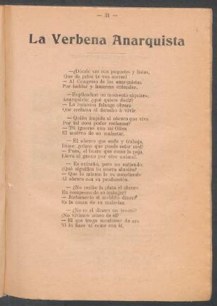 La Verbena Anarquista